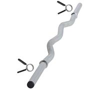 Barre d'haltères curl SZ - Longueur : 1,3 m - Charge maximale : 90 kg - 30 mm