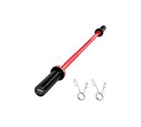 VEVOR Barre d'Haltères pour Fitness 120 cm de Long, Barre de Musculation Compatible avec Disques 5 cm, avec Poignée Moletée, pour Entraînement Haltérophilie, Squat, Soulevé de Terre, Développé Couché
