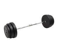 Barre D'haltères Ondulée Avec Plaques 90 Kg Vidaxl Vidaxl