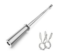 Barre d'haltérophilie olympique LAVVON de 145 cm, barres de barre droite standard de 5,08 cm pour barre de levage de poids pour développé couché/squats/thrusts de hanche/fentes/biceps - Barre de poids