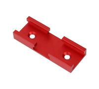 Barre d'intersection universelle en forme de T pour le travail du bois, angle de coupe, profil de gabarit à double coupe pour perceuse et table de presse - Rouge