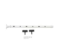 Barre d'ouverture de ventilation de toit de 15,35 pouces, support de fenêtre de serre en aluminium avec 6 vis(WHITE)