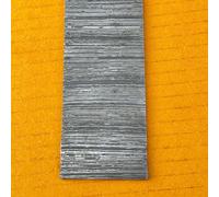 Barre en Acier Damas Fait Main pour Fabrication de Couteaux, 256 Couches, 254 x 38 x 4,0 mm (Fire)