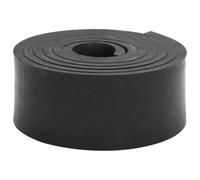 Barre en caoutchouc pour souffleuse à neige noire 250 x 8 x 1 cm en caoutchouc styrène-butadiène avec double couche de maille, déneigement pour allée, trottoir, terrasse, fonctionnement silencieux