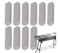 Barre en pierre ponce - Lot de 10 pièces détachantes sans rayures de 15 x 3,5 x 2,3 cm, bloc nettoyant abrasif pour douche, carrelage, four, évier