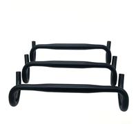 Barre ergonomique incurvée en alliage pour soulager les chocs - Installation standard de 31,8 mm pour calibre - Barre noire multi-largeurs pour vélo - Pour conduite sur piste fixe (470 x 31,8 x 23,8