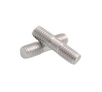 Barre filetée à Double extrémité en acier inoxydable, tige tête M3 M8, longueur 30 130mm, 2 pièces(3x170mm)