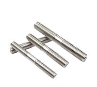 Barre filetée à double tête, 316 Stainless Steel Double Ended Threaded Rod M6 M8 M10 M12 40-150mm(130mm M6 2pcs)