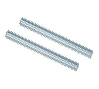 Barre filetée complète M3 M4 M5, boulon sans tête plaqué zinc blanc, longueur 12mm-100mm(60mm,M4(10Pcs))