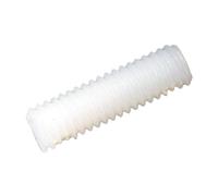 Barre filetée en plastique (nylon 6.6) de 1 mètre de long pour fixations et connexions dans la construction et la menuiserie - M8 - 2 pièces - Plastic Hardware Store