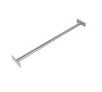 Barre fixe en acier inoxydable 125 cm avec matériel de fixation - Idéal pour les tractions, les exercices de fitness et le montage mural