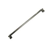 Barre fixe pour porte de douche en verre Pince à tige fixe en acier inoxydable for salle de bain, longueur réglable 800 1200 mm, clips des deux côtés(800-1000mm)