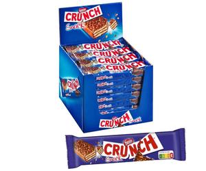 Barre Gaufrette Crunch Snack au chocolat - 30 barres de 30 gr