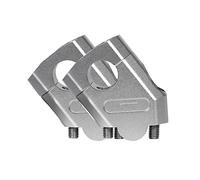 Barre Guidon Risers Pince Guidon Moto Pour Pour MT07 Pour MT09 Riser Bar Mount Poignée Pince Universelle 28mm 22mm Moto Élévateurs Guidon(22mm Silver)