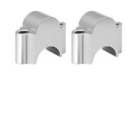 Barre Guidon Risers Pince Pour 1 Paire Moto Guidon Universel Riser Barre Montage Poignée Pince Universelle 28mm 1 1/8 "22mm 7/8" Moto Élévateurs Guidon(22MM Sliver)