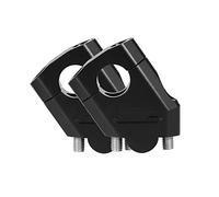 Barre Guidon Risers Pince Pour 3 Couleurs Moto Guidon Riser Barre Montage Poignée Pince Universelle 28mm 22mm Moto Élévateurs Guidon(28mm Black)