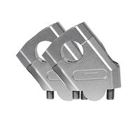 Barre Guidon Risers Pince Pour Pour R1200GS 3 Couleur Moto Guidon Riser Bar Montage Poignée Pince Universel 28mm 22mm Moto Élévateurs Guidon(28mm Silver)