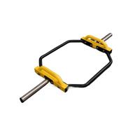 Barre Haltères Hexagonale Barre de piège hexagonale Deadlift | Équipement de musculation en acier solide compatible avec plaque olympique for usage professionnel et domestique