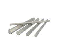 Barre hexagonale en acier inoxydable 304, tige solide, tige hexagonale, miroir poli, côté opposé, longueur 5 mm-15 mm, longueur 500 mm, 2 pièces(7mm)