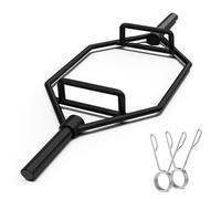 Barre hexagonale olympique Trap Bar Barre olympique Hex Bar Compatible avec disques Ø50 mm Barre hexagonale pour élévation des épaules et des détachements de sol