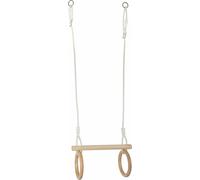 Barre Horizontale En Bois De Petit Pied Avec Les Anneaux 2in1 De Gymnastique