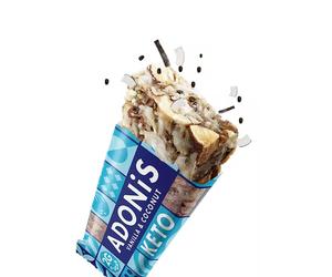 Barre keto Vanille et noix de coco Low carb 35g Adonis