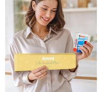 Barre Kinder XXL Personnalisée avec Nom - Cadeau anniversaire personnalisé, 30 fois plus grande qu'une barre Kinder classique - un véritablement format XXL (630 g)