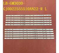 Barre LED 10 pièces/ensemble, pour LB-GM3030-GJ0D22555X10AN22-R-1-H L T 55PUS7304 55PUS6704 55PUS7394 55PUS7504 TPT550J1-QUBH84.K 55PUS6754 Nipseyteko