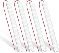 Barre LED 12V,42cm 1000LM 10W Barre de Lumière Intérieure 228LED,Super Brillant Blanche Barre de Bande Lampe,4pcs