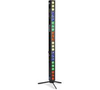 BeamZ BBB243 Barre LED Projecteur sur Batterie - 24x LED RGB 3 Watts, Mode DMX ou Autonome, Mode Audio ou Auto, Fonction Master/Slave, Shows Préprogrammés, Panneau de Commande