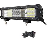 Barre lumineuse à LED, faisceau combiné, boîtier en aluminium durable, 12 pouces avec câblage