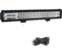 Barre lumineuse à LED, faisceau combiné, boîtier en aluminium durable, 17 pouces avec câblage