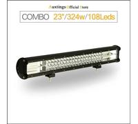 Barre lumineuse à LED, faisceau combiné, boîtier en aluminium durable, 23 pouces sans câblage