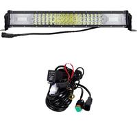 Barre lumineuse à LED, faisceau combiné de spots et de projecteurs, compatibilité véhicule polyvalente, 22in 270W avec fil