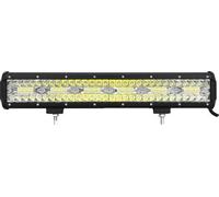 Barre lumineuse à LED, lampe tout-terrain 8D, 3 rangées