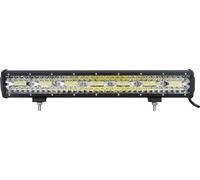 Barre lumineuse à LED, lampe tout-terrain 8D, 3 rangées