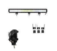Barre lumineuse à LED, température de couleur 6000K, construction robuste, 28 pouces 180W
