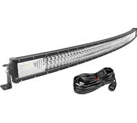 Barre lumineuse à LED, trois rangées, feux de route tout-terrain, pas de câblage