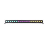 BeamZ Lighting Barre lumineuse LED LCB183 – 3/7/12 canaux DMX, gestion audio, XLR – Noir