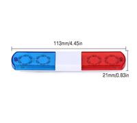 Barre Lumineuse D'Alarme Led, 5 Modes, 113/143mm, Flash De Police Rc, Pour 1/14 1/10 Hsp Kyosho Traxxas Tamiya, Accessoires De Voiture Rc