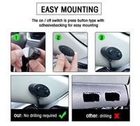 Barre lumineuse de travail à LED double couleur 4" (2 pièces) | IP68, lampe de brouillard tout-terrain 100W