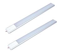 Barre lumineuse LED 12V avec interrupteur - Température de couleur réglable en 3 modes, éclairage intérieur basse tension pour camping-car, caravane, remorque, voiture, camion, bateau - Lot de 2
