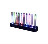 Barre Lumineuse LED à Audio, Visualiseur Musical Activé par le Son, Barre Lumineuse Rythmique Colorée pour Bureau et Chambres