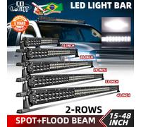 Barre lumineuse LED CO LIGHT 48 pouces, double rangée, faisceau combiné large et spot, feux de conduite LED, feux LED tout-terrain pour bateaux, camions, SUV, voitures 24inch Spot Flood