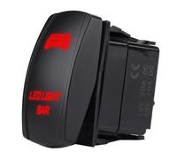 Barre Lumineuse Led éTanche 12v 24v, 5 Broches, Interrupteur à Bascule Spst On Off Pour Voiture, Bateau, Camion (Rouge)