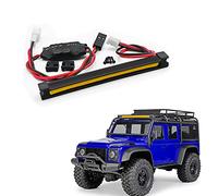 Barre lumineuse LED pour porte-bagages de toit de voiture télécommandée TRX4M Defender Échelle 1:18e