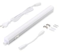 Barre Lumineuse LED Réglette Lumières pour Bureau Cuisine Armoire Murale Atelier avec Interrupteur (30cm)