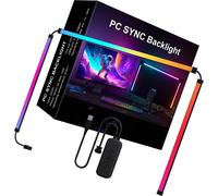Barre lumineuse LED RGB Phantom Ambiance Barre lumineuse LED Rythme musical Synchronisation dynamique de la lumière Logiciel de contrôle de la couleur Mode dynamique Mode musique Bande lumineuse