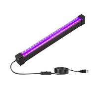 Barre lumineuse noire | Lampe fluorescente magnétique et portable 9 W | Bande de lumière UV décorative Décoration murale intérieure - Pour mur, plafond, armoire, intérieur et extérieur Papier peint
