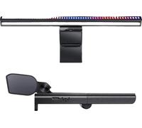 Barre lumineuse pour moniteur de jeu RGB, température de couleur réglable, synchronisation audio immersive, design agréable pour les yeux, noir